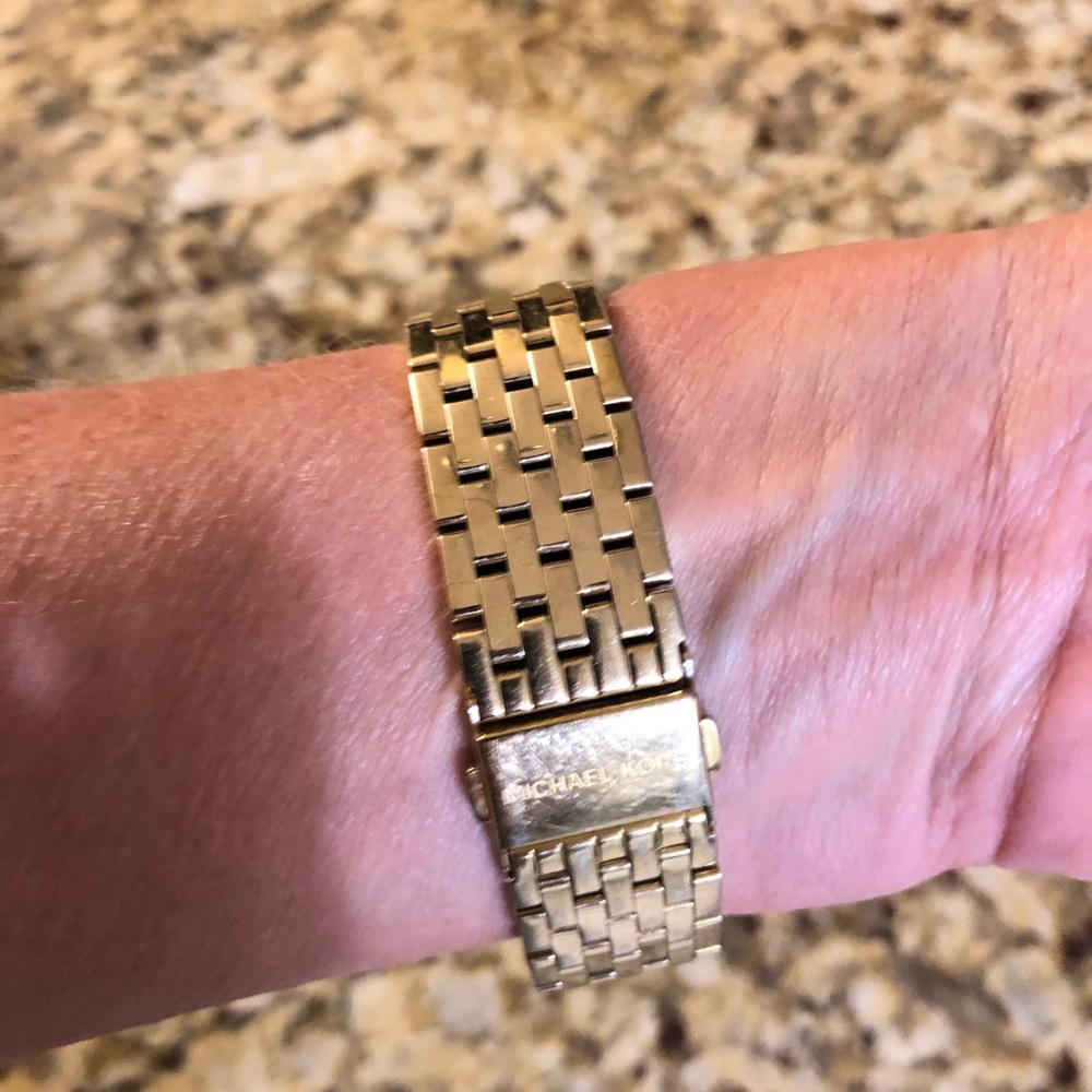 MK gold watch